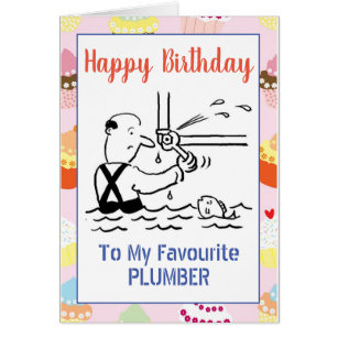 Cartes Plombiers D Anniversaire Zazzle Fr