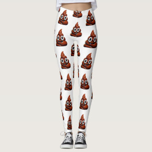 joyeux poop emoji leggings