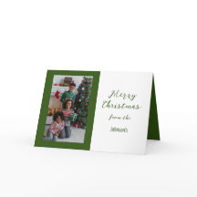 Joyeux Portrait de Noël, Carte pliée 5" x 7"