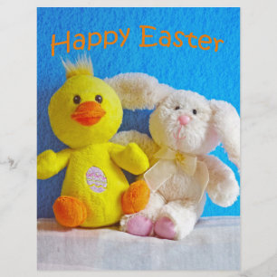 Joyeux poussin de Pâques + lapin