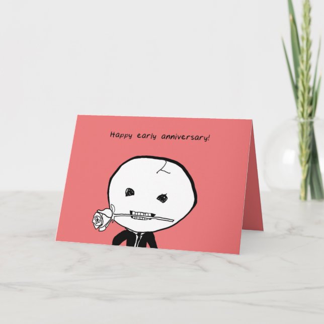 Joyeux Premier Anniversaire ! Ou Tard ? Carte (Devant)