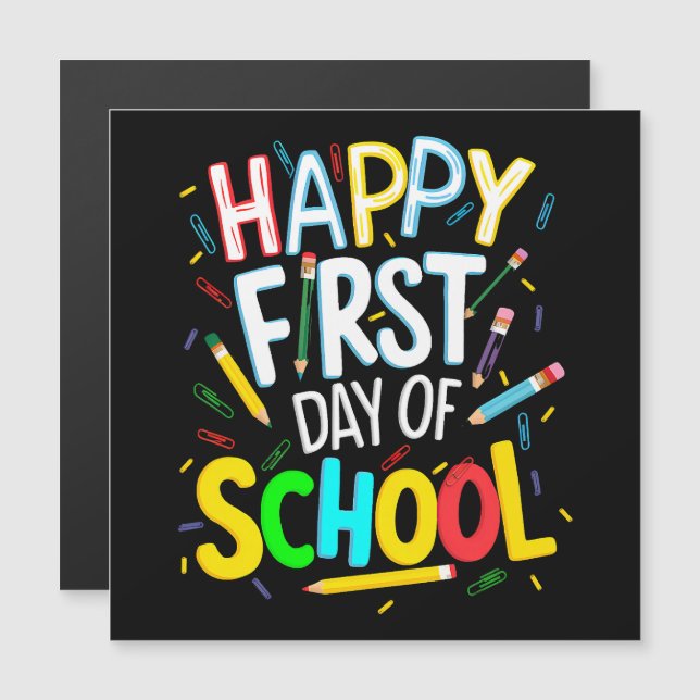 Joyeux premier jour de rentrée scolaire (Devant / Derrière)