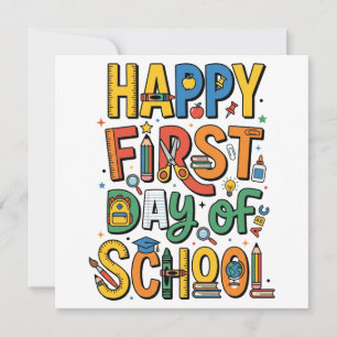 Joyeux Premier Jour D'École Retour À L'École