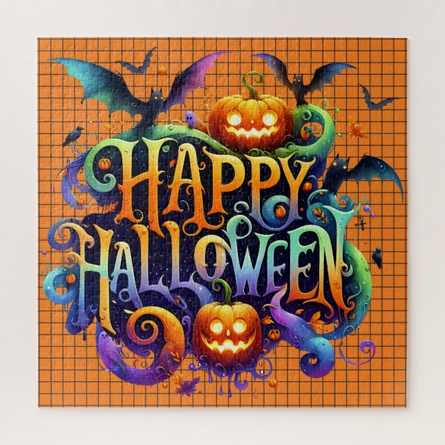 Joyeux puzzle d'Halloween (Vertical)