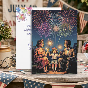Joyeux Quatre Juillet avec message personnalisé  V