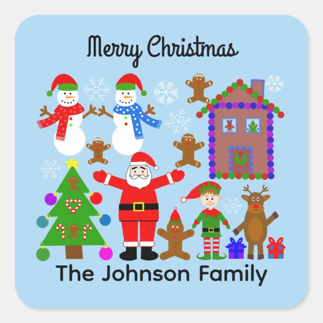 Joyeux rassemblement de Noël #2 Stickers (Devant)