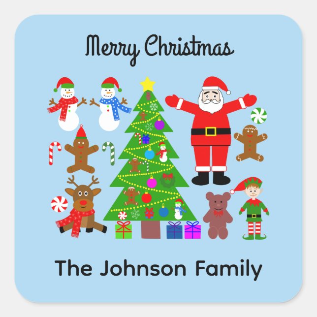 Joyeux rassemblement de Noël #3 Stickers (Devant)