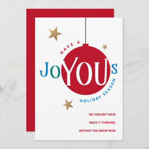Joyeux Red Corporate Client appréciation Holiday