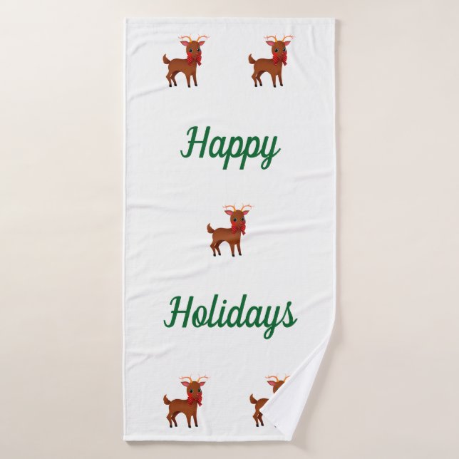 Joyeux Reindeer (Serviette de bain)
