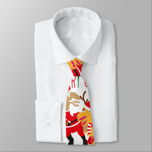 joyeux rennes de noël père Noël dinosaure cravates