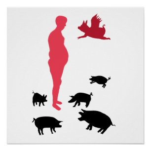 Joyeux Repas Soyez Végétarienne, La Ferme, Poster 