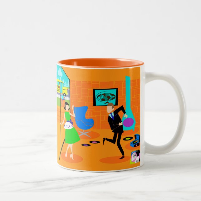 Joyeux Retro Parents Mug (Droit)