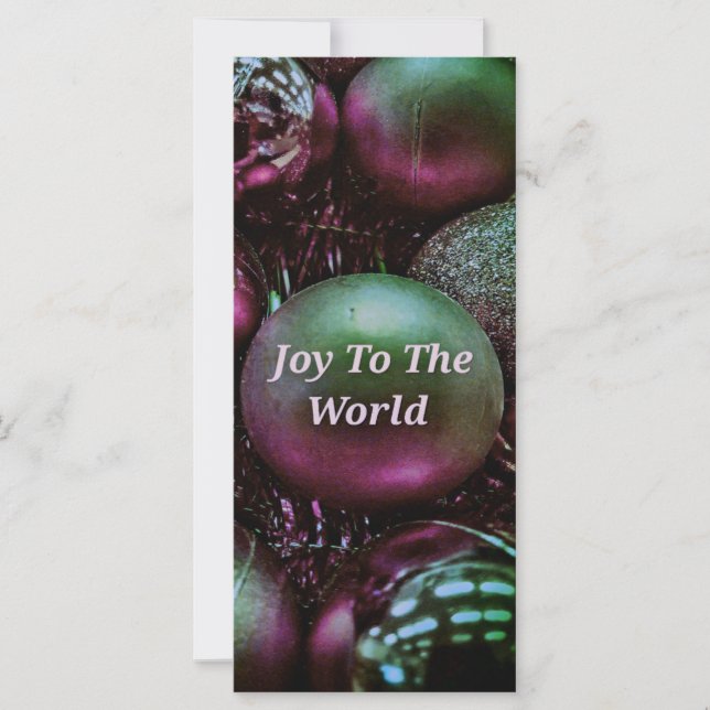 Joyeux Rose Vert De Noël Moderne Au Monde (Devant)