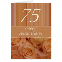Joyeux roses du 75e anniversaire