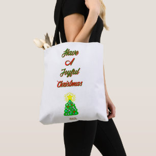 Joyeux Sac fourre-tout All-Over-Print de Noël