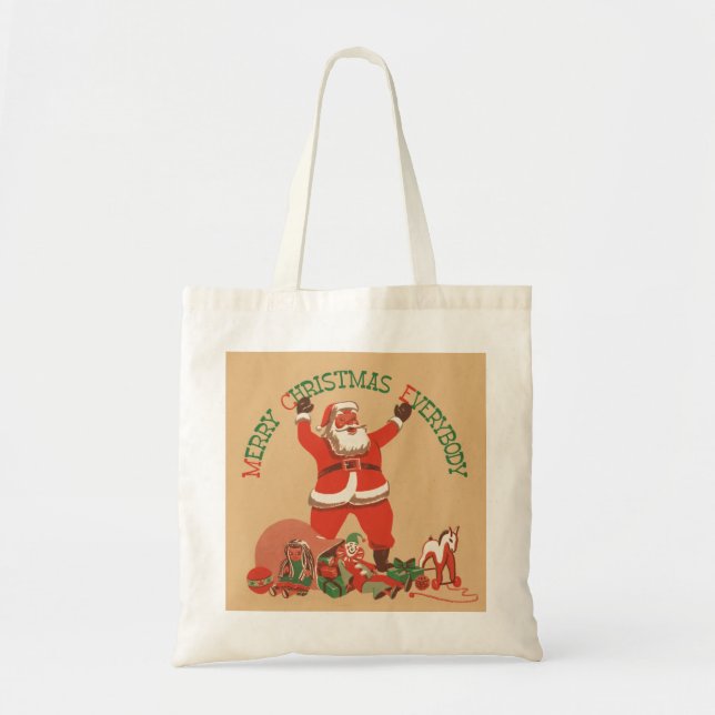 Joyeux Sac fourre-tout de Noël (Devant)