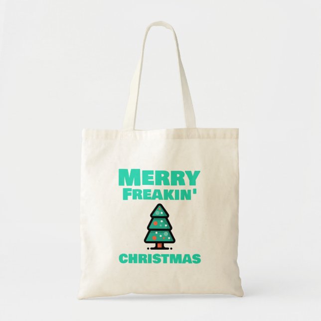 Joyeux Sac fourre-tout de Noël de Freakin (Devant)