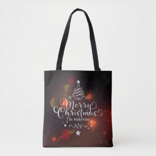 Joyeux Sac fourre-tout de Noël personnalisé