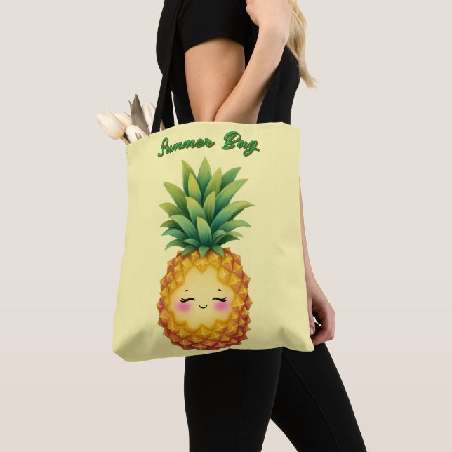 Joyeux Sac fourre-tout d'été à l'ananas (De près)