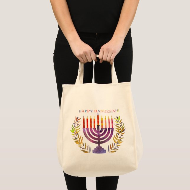 Joyeux Sac fourre-tout Hanoukka (Devant (produit))