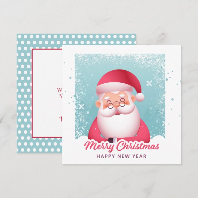 Joyeux Saint Nicolas Père Noël Carte de Noël (Devant / Derrière)
