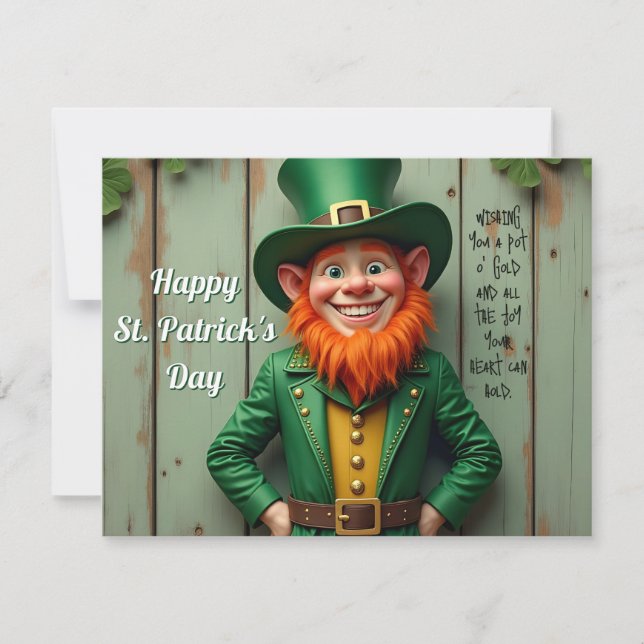 Joyeux Saint Patrick's Day Leprechaun (Devant)