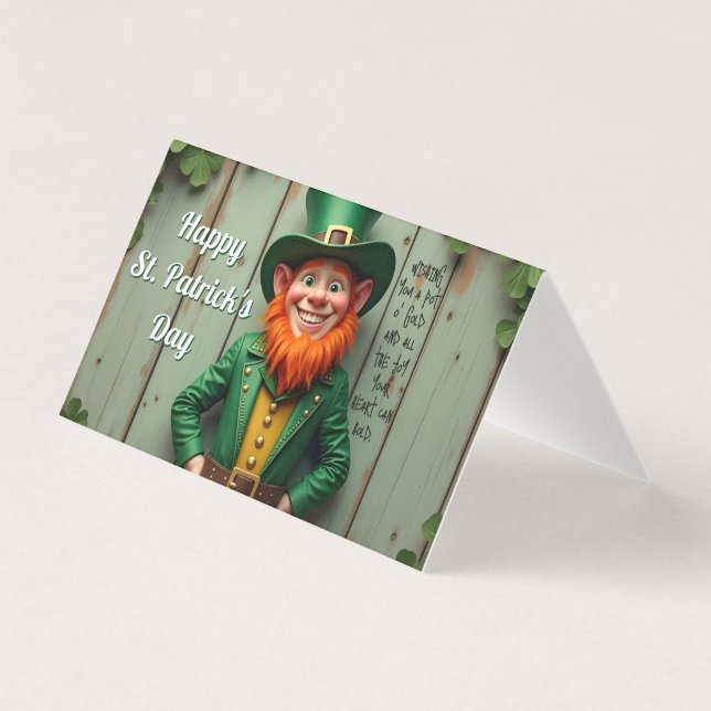 Joyeux Saint Patrick's Day Leprechaun (Front)