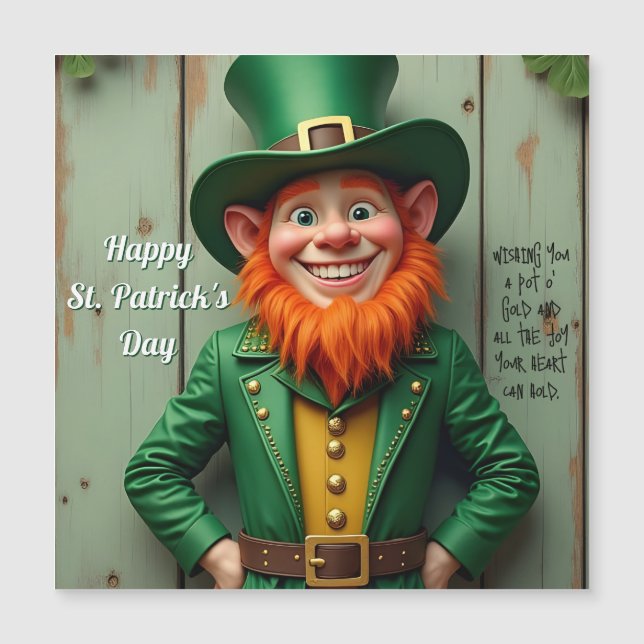 Joyeux Saint Patrick's Day Leprechaun (Devant)