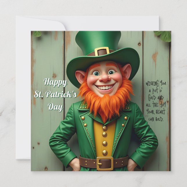 Joyeux Saint Patrick's Day Leprechaun (Devant)