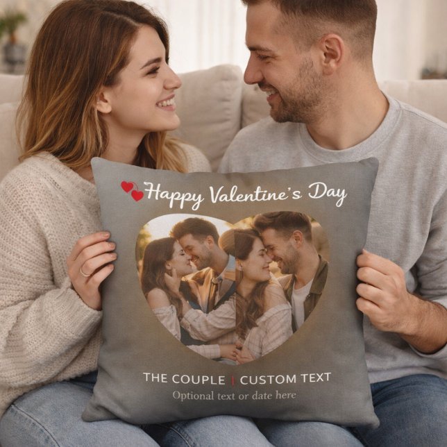 Joyeux Saint Valentin Coussin de Jeté pour Couple  (Créateur téléchargé)