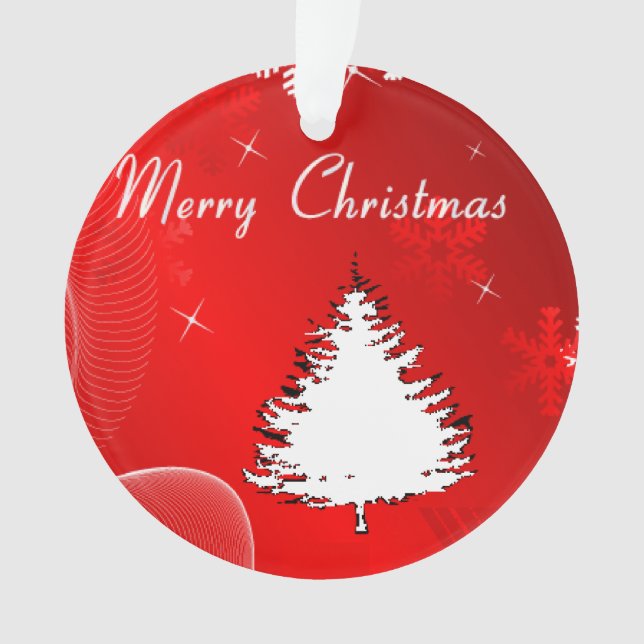 Joyeux sapin blanc de Noël (devant)