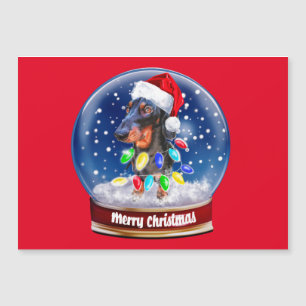 Joyeux saucisson chien éveillé de Noël