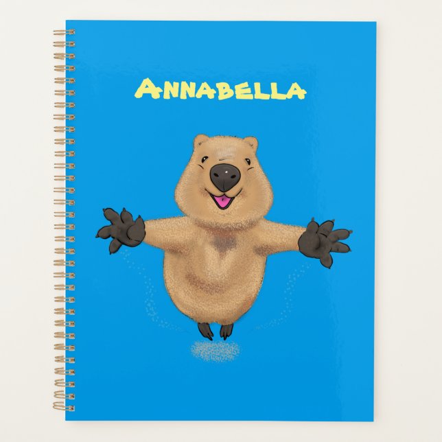 Joyeux sauter quokka dessin animé (Devant)