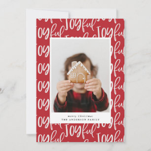 joyeux script photo plaid élégant coloré