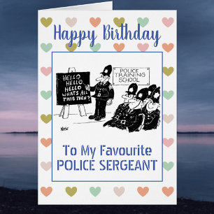 Joyeux Sergent de police d'anniversaire