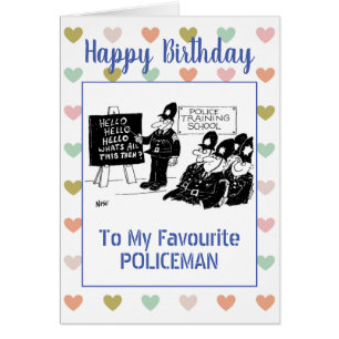 Joyeux Sergent de police d'anniversaire