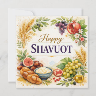 Joyeux Shavouot, Carte de Vœux et Carte Postale Jo
