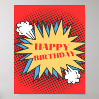 Joyeux signe d'anniversaire, Poster du Superhero P