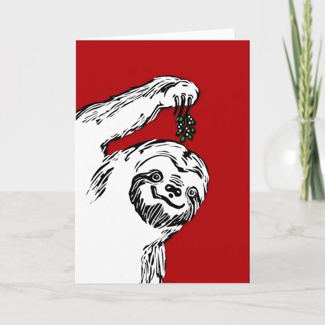 Joyeux Slothmas !  C'est une carte vierge. Pour (Devant)