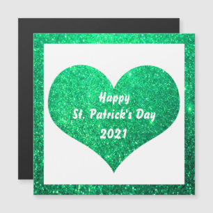 Joyeux St Patrick's Day Green Parties scintillant 