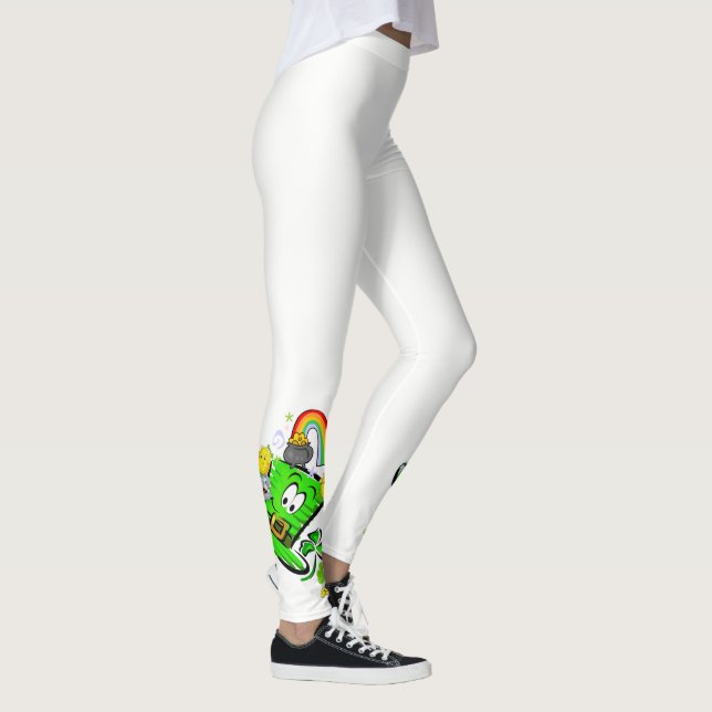 Joyeux St. Patrick's Day Lapin Legging (Droite)