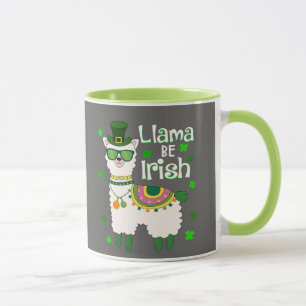 Joyeux St. Patrick's Day Llama mug
