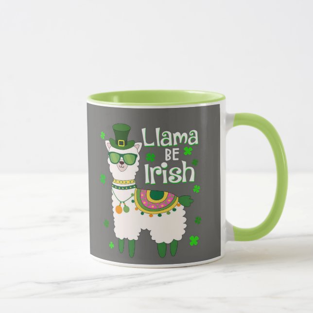 Joyeux St. Patrick's Day Llama mug (Droite)