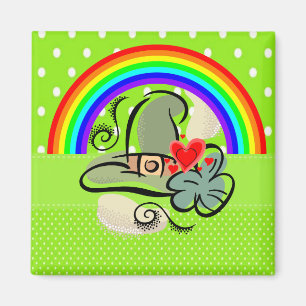 Joyeux St. Patrick's Day Magnet arc-en-ciel