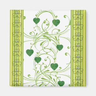 Joyeux St. Patrick's Day Magnet Shamrock Floral
