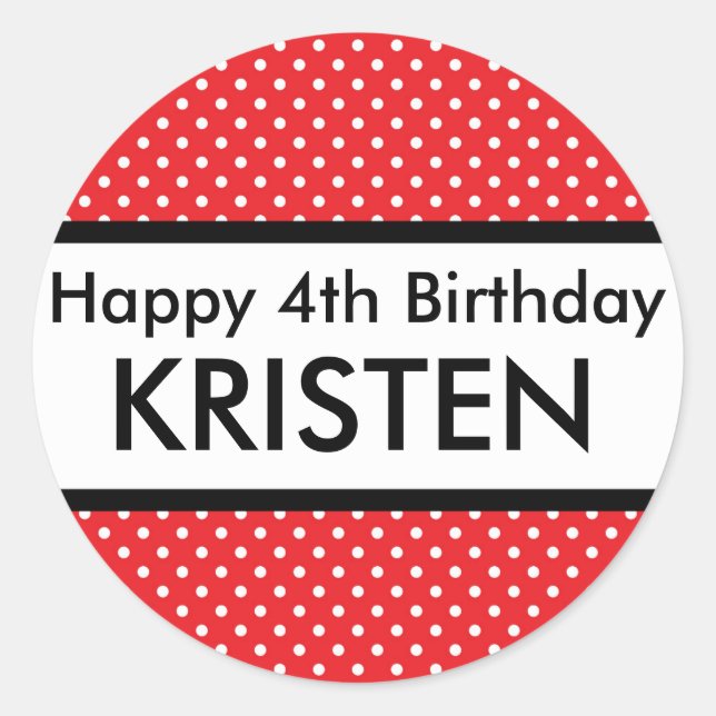 Joyeux Sticker d'anniversaire (Devant)