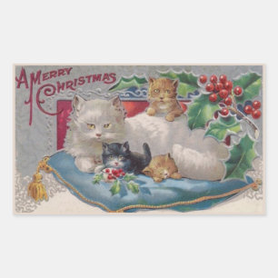 Joyeux stickers de chat Kitty Christmas