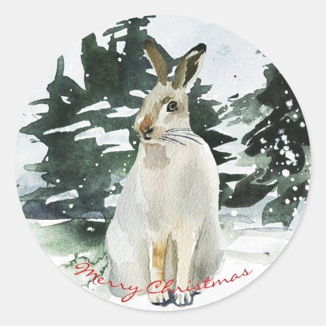 Joyeux stickers de noël étiquette cadeaux vacances (Devant)