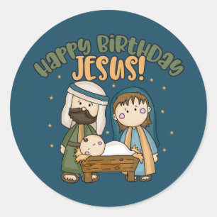 Joyeux Stickers Jésus anniversaire