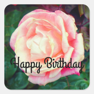 Joyeux Stickers Rose Gemini Anniversaire #1